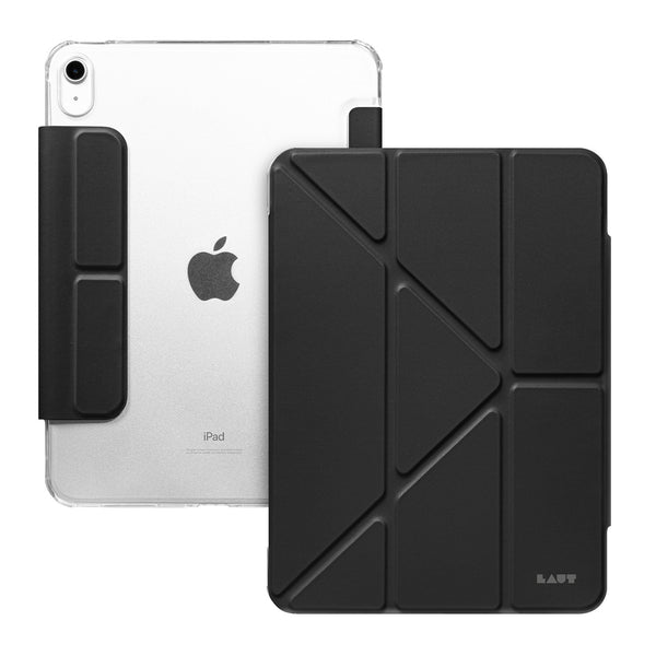 HUEX FOLIO Versatile Stand case with Stylus Pen Slot for iPad 10.9-inch ((A16) 11th Gen, 2025 / 10th Gen, 2022) - BLACK