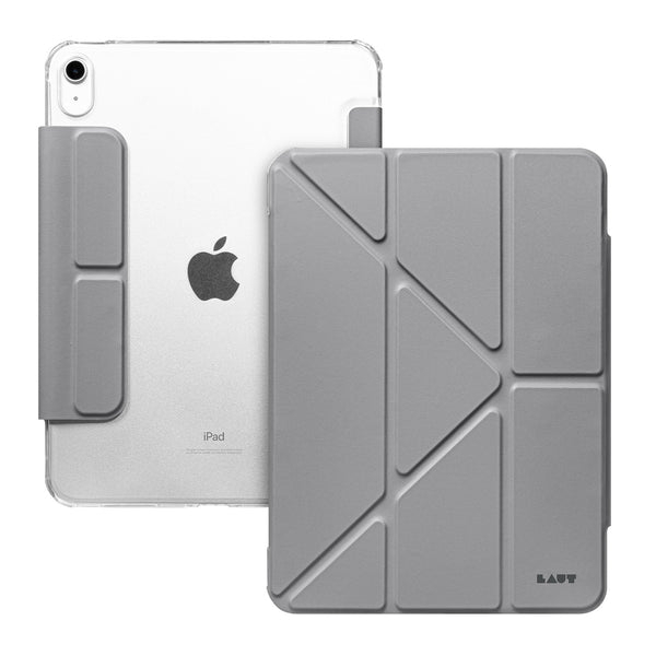 HUEX FOLIO Versatile Stand case with Stylus Pen Slot for iPad 10.9-inch ((A16) 11th Gen, 2025 / 10th Gen, 2022) - GREY