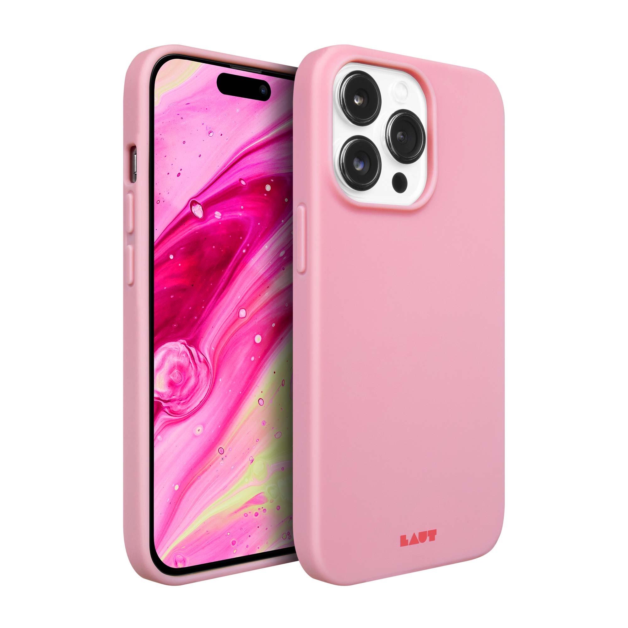MyGadget Handyhülle Für IPhone 14 - 4-Lagen-Schutz, Magentapink, Stoßfest & Kratzfest Mit Magenta Pink Design